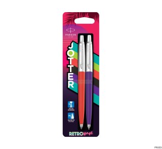 Długopis Jotter Originals 80"S Retro Wave : Red + Purple (niebieski wkład) PARKER 2186314, blister 2