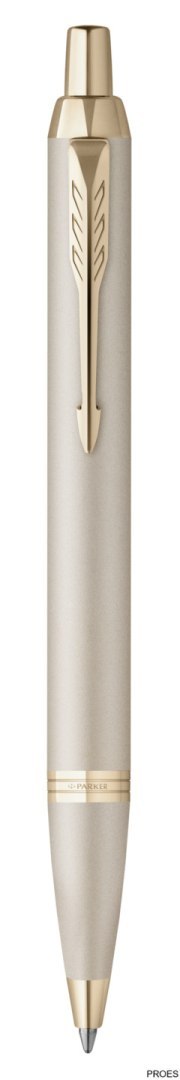 Długopis (niebieski wkład) Parker Im Professionals Monochrome Champagne PARKER 2172956, giftbox