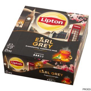 Herbata LIPTON EARL GREY 92 torebek czarna