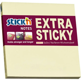 Notes sam.EXTRA STICKY 76x76 Żółty pastel 90 kartek STICK_N 21660