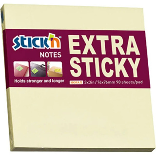 Notes sam.EXTRA STICKY 76x76 Żółty pastel 90 kartek STICK_N 21660