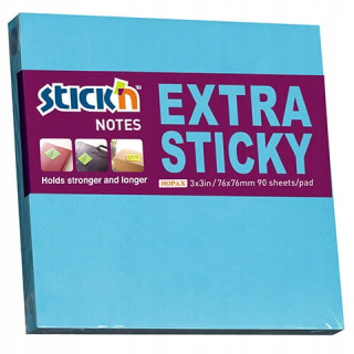 Notes samop. EXTRA STICKY 76x76 niebies. neon 90 kart. 21673 MAPED