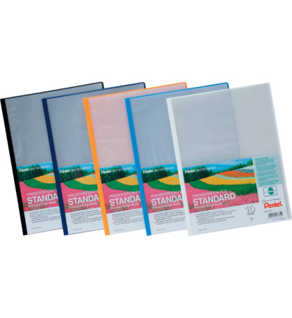 Skoroszyt prezentacyjny, 10 kieszeni czarny DCP2410-A PENTEL