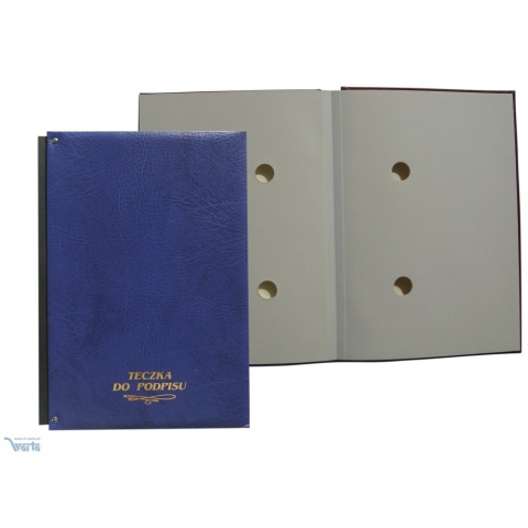 Teczka do podpisu z harm.15k. 920-027 granat WARTA Teczka do podpisu z harm.15k. 920-027 granat WARTA