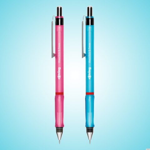 Zestaw ołówków VISUCLICK DUO + dodatkowe rysiki 1 x niebieski, 1 x różowy, blister 2 2102711 , Rotring Zestaw ołówków VISUCLICK DUO + dodatkowe rysiki 1 x niebieski, 1 x różowy, blister 2 2102711 , Rotring