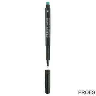 Foliopis z gumką OHP MULTIMARK F 0.6 czarny 10szt FABER-CASTELL 151399