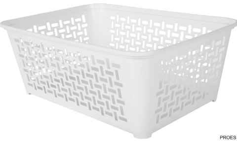 Koszyk ażurowy DOMINO 4 biały 364x258x140mm plastikowy Koszyk ażurowy DOMINO 4 biały 364x258x140mm plastikowy