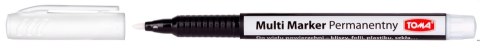 Marker permanentny Multi Marker 1,0mm, biały TO-333 00 TOMA Marker permanentny Multi Marker 1,0mm, biały TO-333 00 TOMA