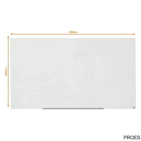 Szklana tablica Nobo Impression Pro 1883x1053mm, lśniąca biel 1905178 Szklana tablica Nobo Impression Pro 1883x1053mm, lśniąca biel 1905178