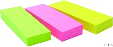 Zakładki indeksujące POST-IT (671/3), papier, 26x76mm, 3x100 kart., mix kolorów Zakładki indeksujące POST-IT (671/3), papier, 26x76mm, 3x100 kart., mix kolorów