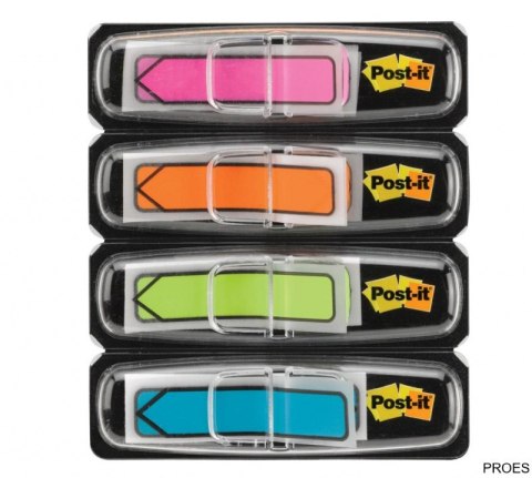 Zakładki indeksujące POST-IT (684-ARR4), PP, 12x43mm, strzałka, 4x24 kart., mix kolorów neonowy 3M-70071353612 Zakładki indeksujące POST-IT (684-ARR4), PP, 12x43mm, strzałka, 4x24 kart., mix kolorów neonowy 3M-70071353612