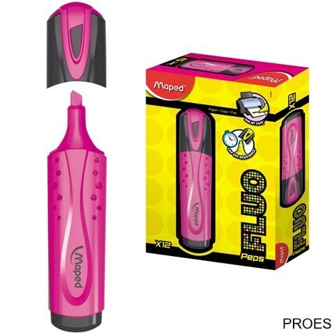 Zakreślacz FLUO PEPS różowy MAPED 742536 Zakreślacz FLUO PEPS różowy MAPED 742536
