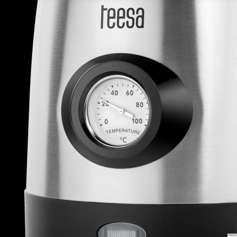 Czajnik elektryczny metalowy ze wskaźnikiem temperatury TEESA 1.7L srebrny 2200W TSA1513 Czajnik elektryczny metalowy ze wskaźnikiem temperatury TEESA 1.7L srebrny 2200W TSA1513