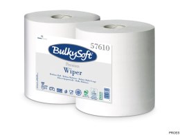 Czyściwo papierowe BULKYSOFT Premium, 2 warstwy, kolor biały, celuloza, długość 300m, idealne do szyb, (2 szt.) 57610