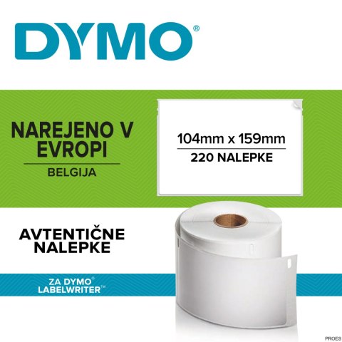 Etykieta DYMO wysyłkowa XXL/ logistic label XXL dla modelu LW4XL S0904980 Etykieta DYMO wysyłkowa XXL/ logistic label XXL dla modelu LW4XL S0904980