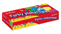 Farby plakatowe szkolne 20ml 10 kolorów 9560442 Herlitz