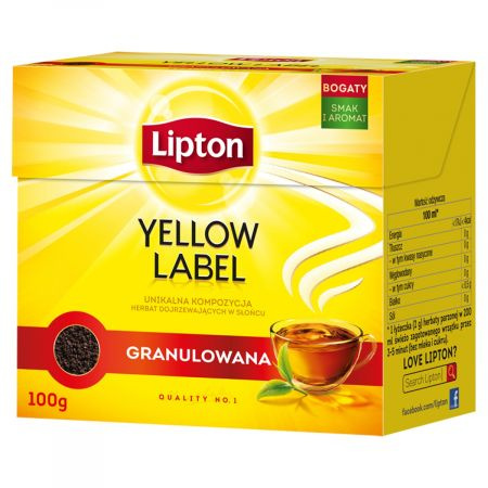 Herbata LIPTON YELLOW LABEL GRANULOWANA 100g