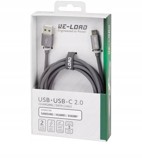 Kabel USB-A -USB-C Re-load 2 metry Kabel USB-A -USB-C Re-load 2 metry