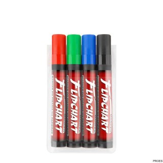 Marker FLIPCHART Kamet mix 1,0-3,0mm okrągła końcówka 4 sztuki 73366
