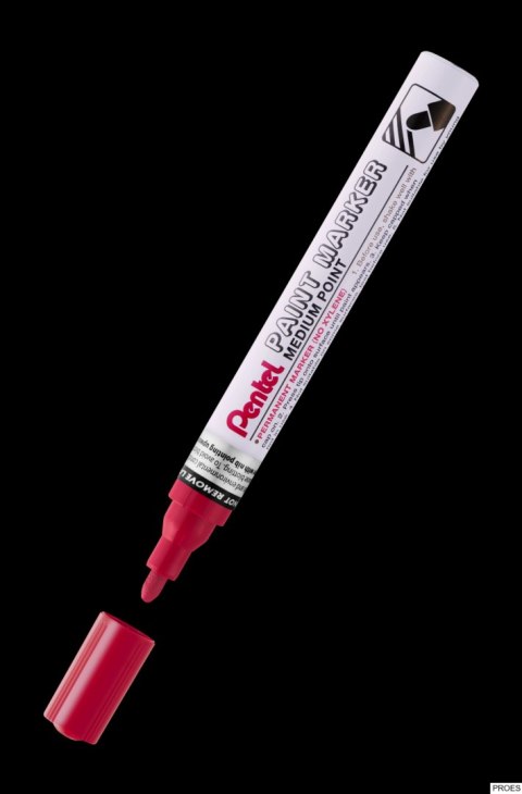 Marker olejowy Pentel średnia okrągła końcówka, MMP10-B czerwony Marker olejowy Pentel średnia okrągła końcówka, MMP10-B czerwony