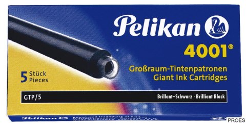 Naboje do piór, długie niebiesko-czarne 310607 Pelikan