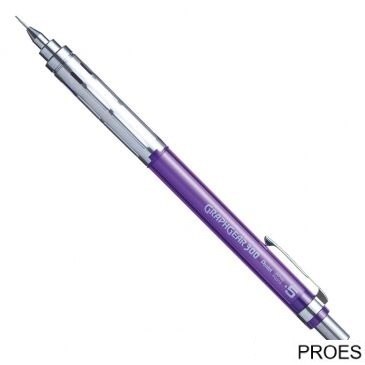 Ołówek automatyczny Pentel 0,5 mm GRAPHGEAR 300 transparentny fioletowy PG315-TVX