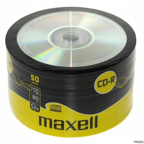 Płyta MAXELL CD-R 700MB 52x (50szt) SP shrink, bulk 624036.40 Płyta MAXELL CD-R 700MB 52x (50szt) SP shrink, bulk 624036.40