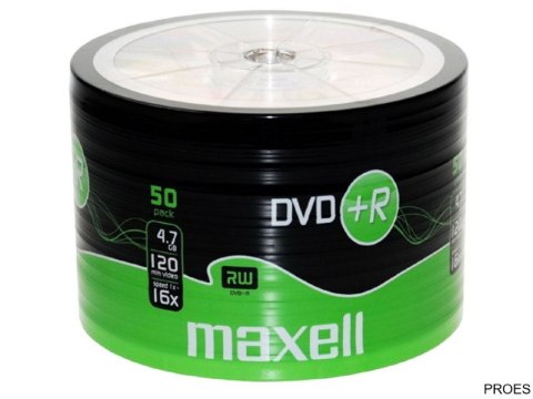 Płyta MAXELL DVD+R 4.7GB 16x (50szt) SP shrink, bulk 275736 Płyta MAXELL DVD+R 4.7GB 16x (50szt) SP shrink, bulk 275736