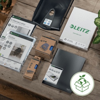Przekładki Leitz Recycle 1 - 12, A4, PP, czarne 12090000