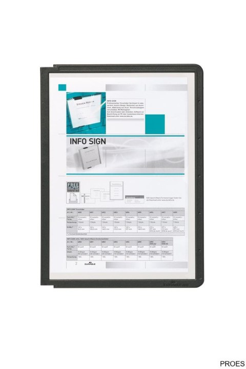 SHERPA PANEL A5 panel informacyjny Czarny 581201 DURABLE SHERPA PANEL A5 panel informacyjny Czarny 581201 DURABLE