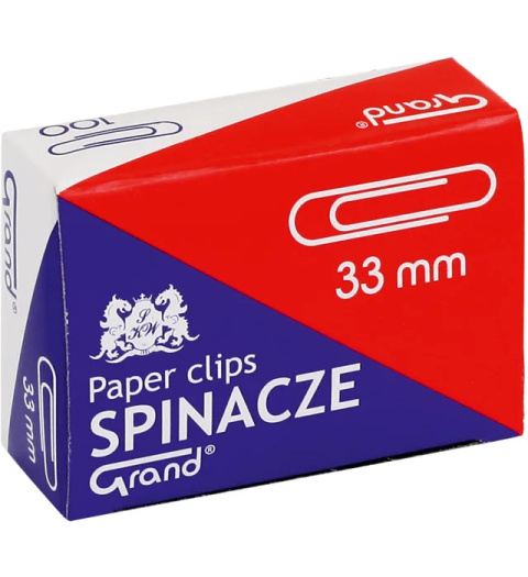 Spinacz R-33 mm GRAND 1op x 100sztuk 110-1382