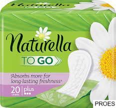 Wkładki higieniczne, naturella "to go"