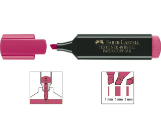 Zakreślacz TEXTLINER 48 różowy FABER-CASTELL 154828 FC
