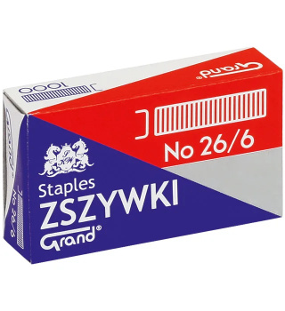 Zszywki 26/6 GRAND 1 op. x 1000 sztuk 110-1390