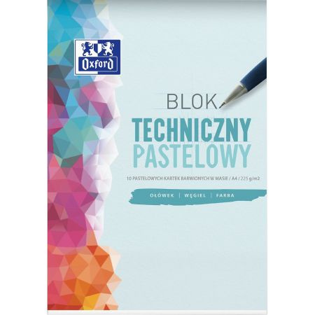 Blok techniczny OXFORD A4 10K 225G KOLOR PASTEL 400166068