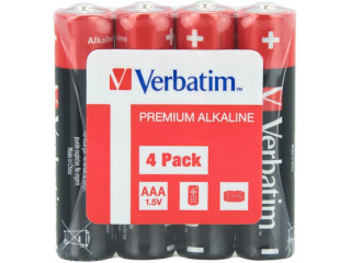 Baterie VERBATIM ALKALICZNE LR03 AAA SHRINK 4szt. 49500