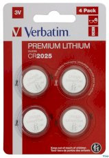 Baterie VERBATIM LITHIUM CR2450 3V BLISTER 4szt. 49535