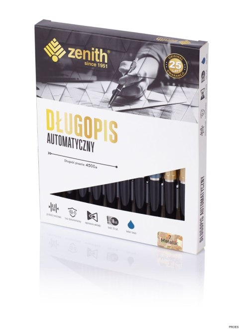 Długopis automatyczny Zenith 7 - box 10 sztuk, metallic, 4071090 Długopis automatyczny Zenith 7 - box 10 sztuk, metallic, 4071090
