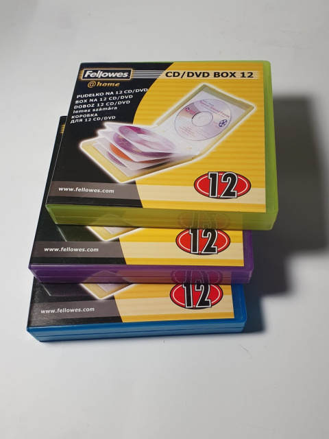 Etui, Pudełko na 12 CD DVD fellowes Etui, Pudełko na 12 CD DVD fellowes