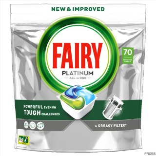 FAIRY Kapsułki do zmywarki PLATINUM ALL IN1 Regular 70 sztuk 25733