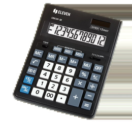 Kalkulator biurowy ELEVEN CDB1201-BK Business Line, 12-cyfrowy, 205x155mm, czarny