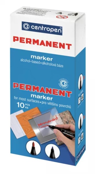 Marker permanentny czarny 2846/12 CENTROPEN