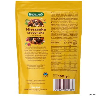 Mieszanka Studencka z migdałami 100g BAKALLAND