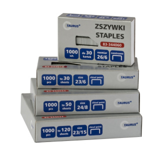 Zszywki 23/24 (1000 szt.) 83-344025 TAURUS