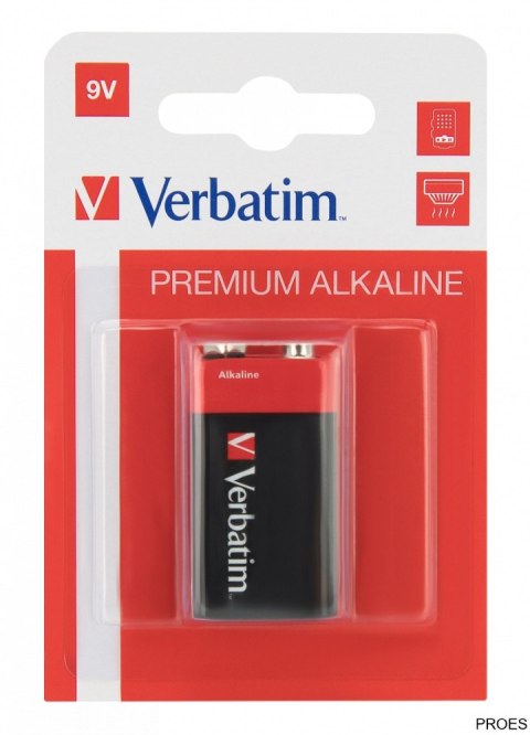 Bateria VERBATIM ALKALICZNE 9V BLISTER 1szt. 49924 Bateria VERBATIM ALKALICZNE 9V BLISTER 1szt. 49924