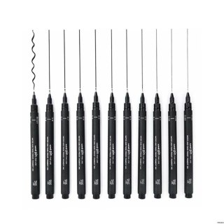 Cienkopis kreślarski UNI PIN-200, ŚCIĘTA KOŃCÓWKA 1 MM, CZARNY
