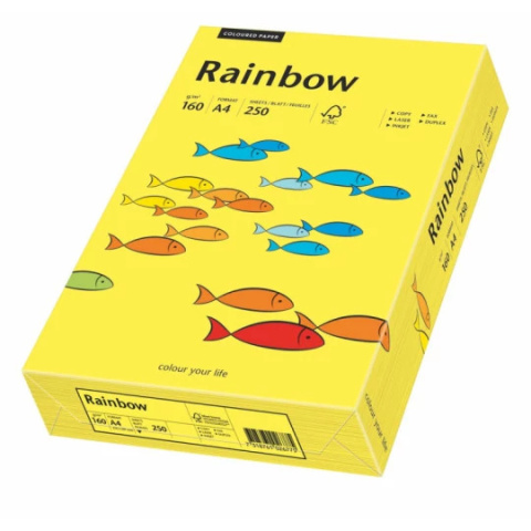 Papier xero A4/160g R14 żółty/ słoneczny 88042327 RAINBOW