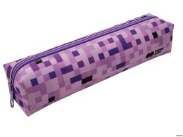 Piórnik saszetka mały prostokątny z 1 zamkiem, PIXI violet, Happy Color HA 2212 4510-PI2