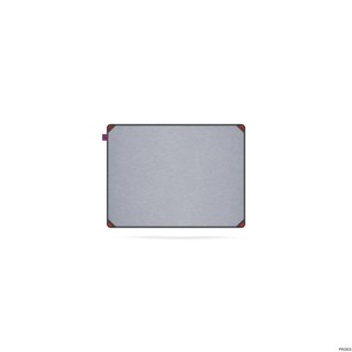 Tablica filcowa MemoBe idea EDGE ALL BLACK, powierzchnia popielata, rama aluminiowa czarna, 60x45 cm MITF060045.81.61.51