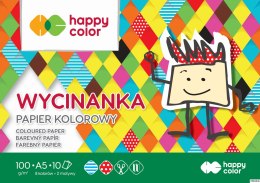 Blok Wycinanka, A5 10 ark, 100 g, Happy Color HA 3710 1520-A10